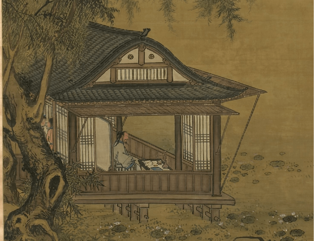 明刘俊周敦颐赏莲图（局部）.png