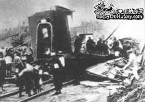 张作霖在皇姑屯被炸身亡(todayonhistory.com)