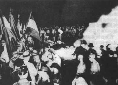 纳粹焚烧禁书(todayonhistory.com)