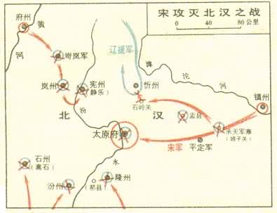 宋太宗灭北汉，结束五代十国分裂局面(Todayonhistory.com)