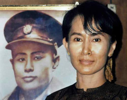 緬甸女革命家昂山素姬诞生(todayonhistory.com)